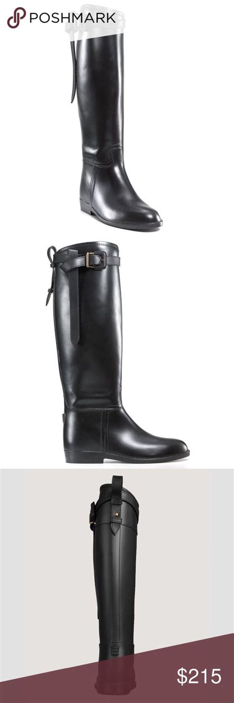 burberry flat riding rain boots ad|Burberry rain boots size chart.